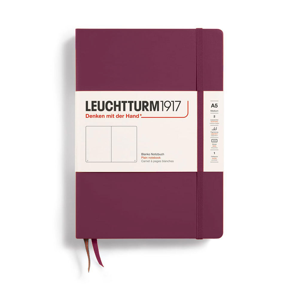 Leuchtturm twarda notebook A5 (czerwony)