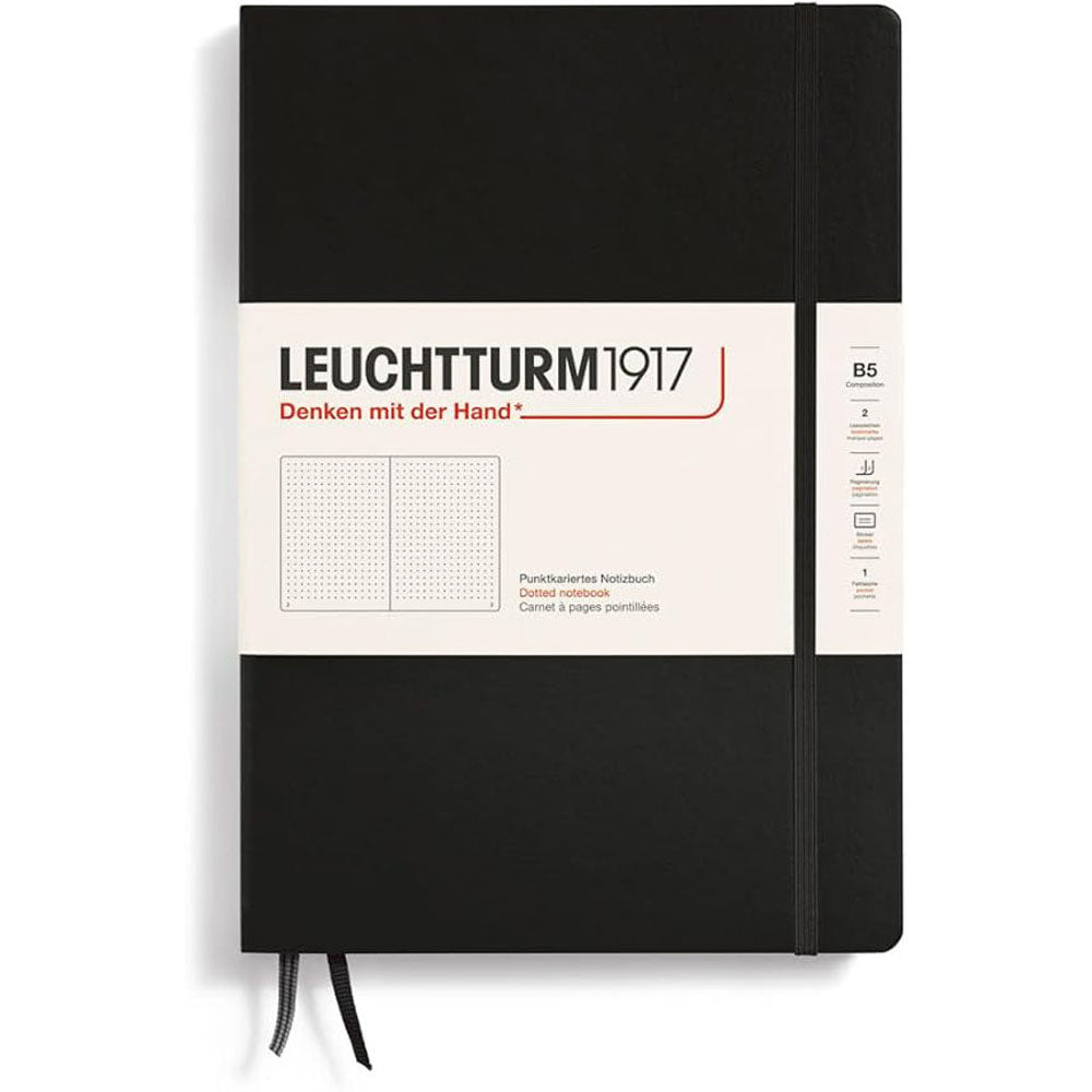 Leuchtturm HC -sammensætning prikket notebook B5