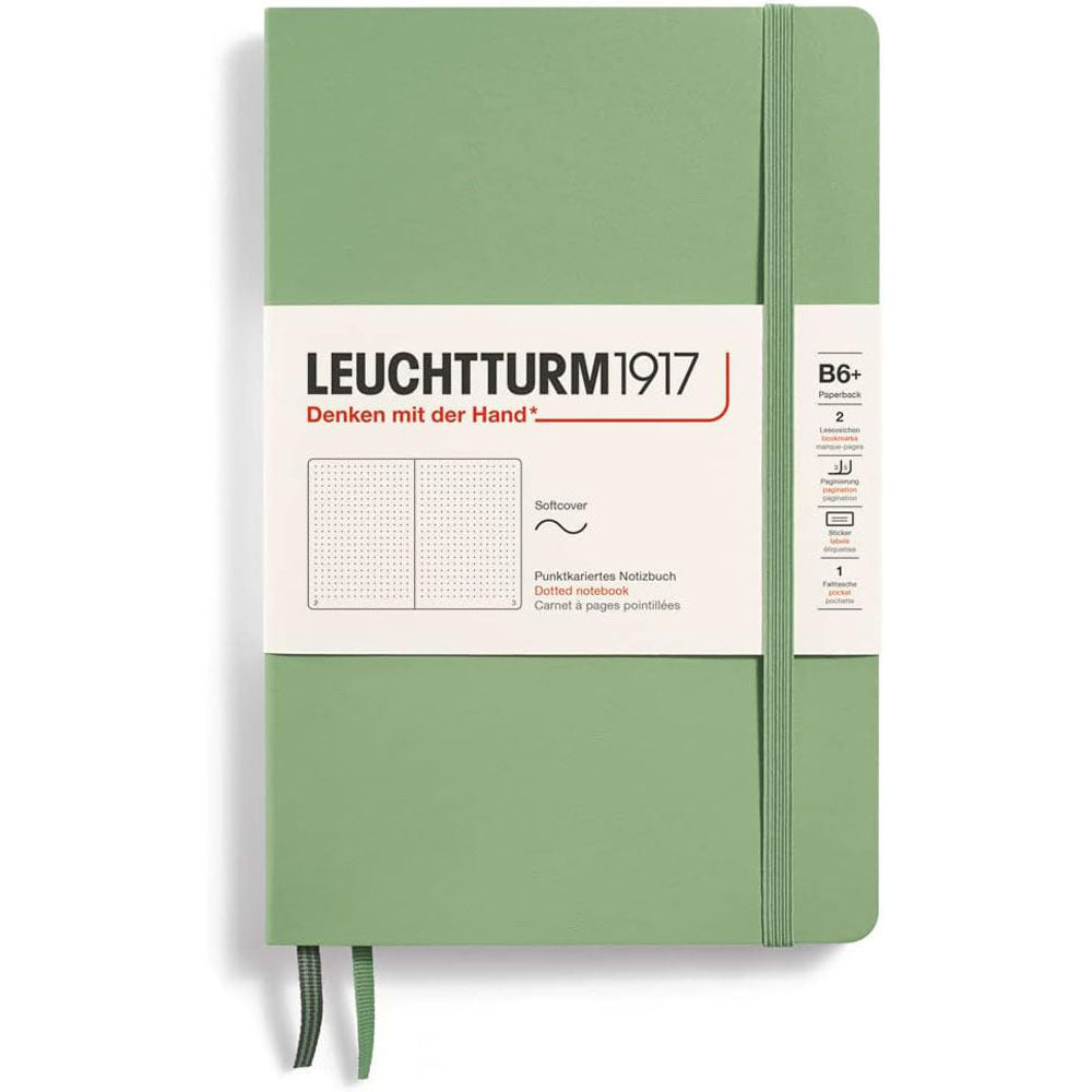 Leuchtturm SCペーパーバックはB6+ Notebook123Pgを点線を点検します