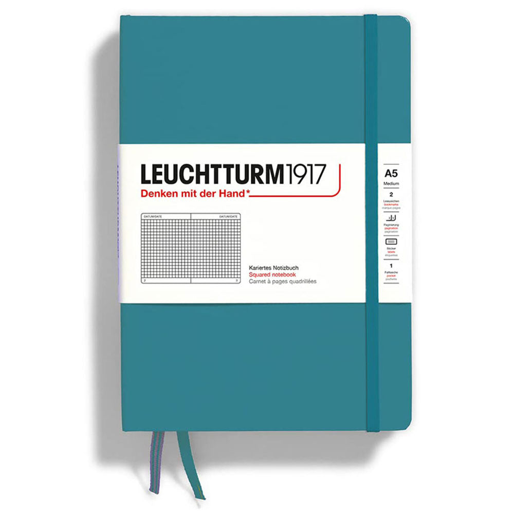 Leuchtturm Hardcover Squared Notebook A5 (Blue)