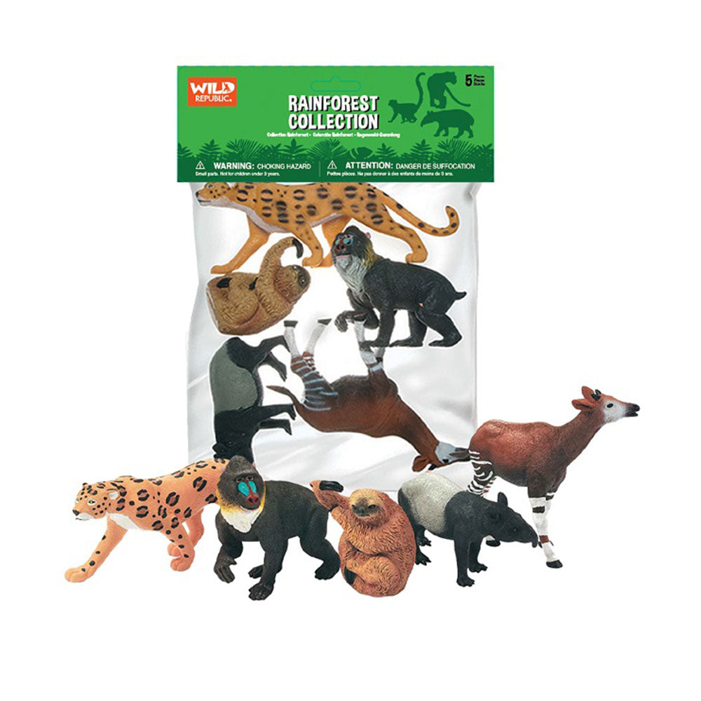 Figurine animali di polici della Repubblica selvaggia 5pcs