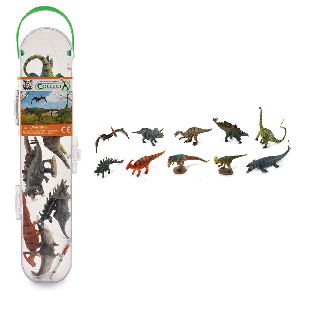 CollectA Dinosaur Figures in Tube Gift Set (Set of 10)