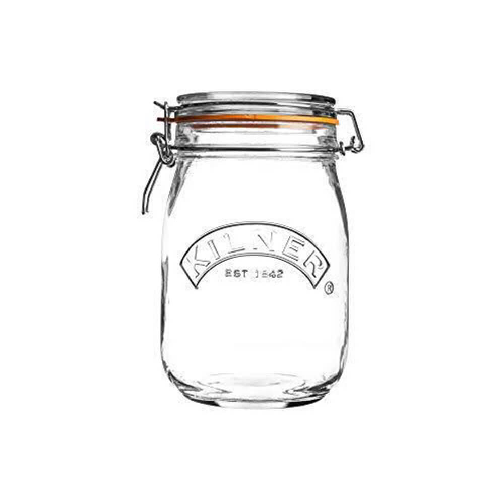 Kilner Clip Top Round Jar (klar)