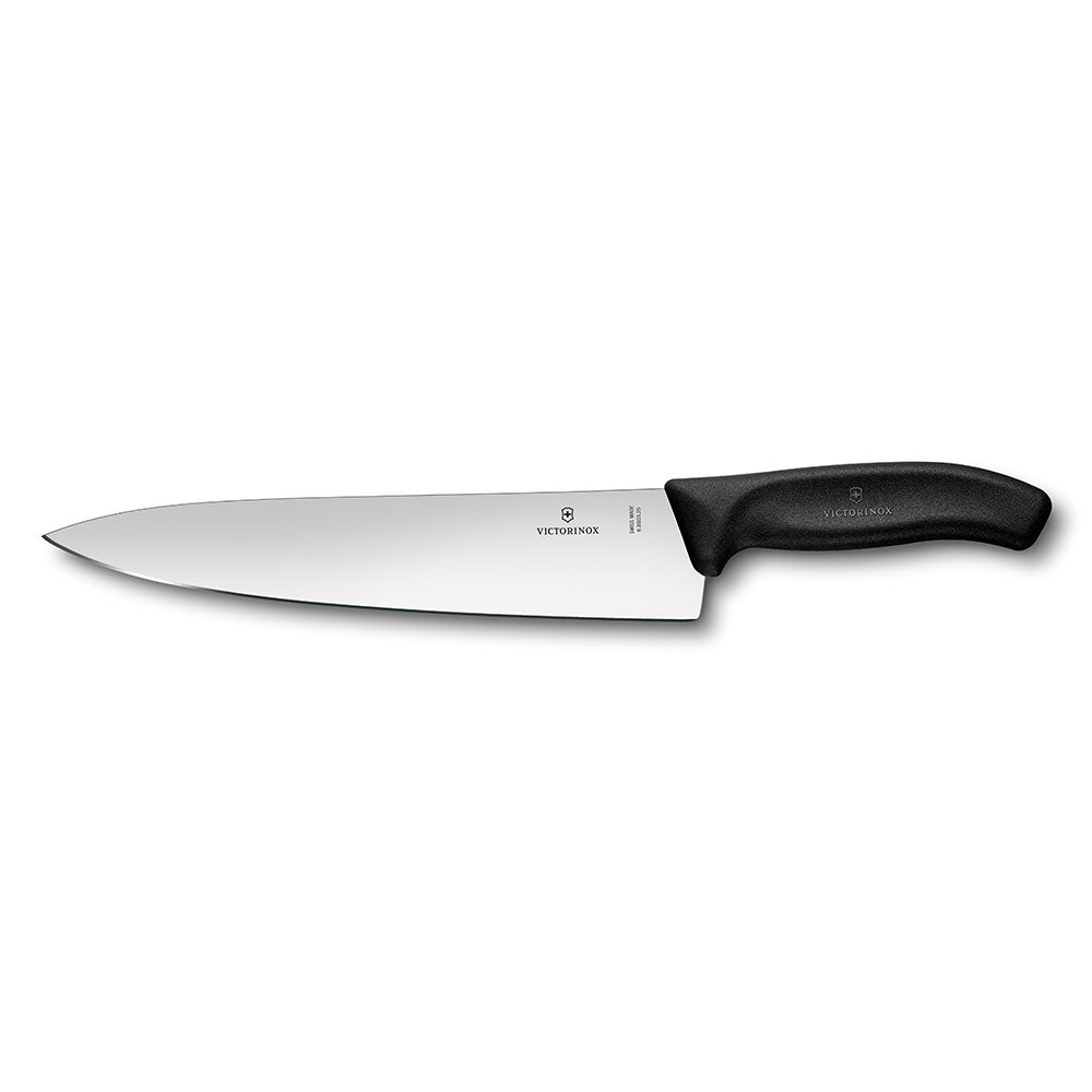 Cuchillo clásico de tallado de cuchilla ancha 25 cm (negro)