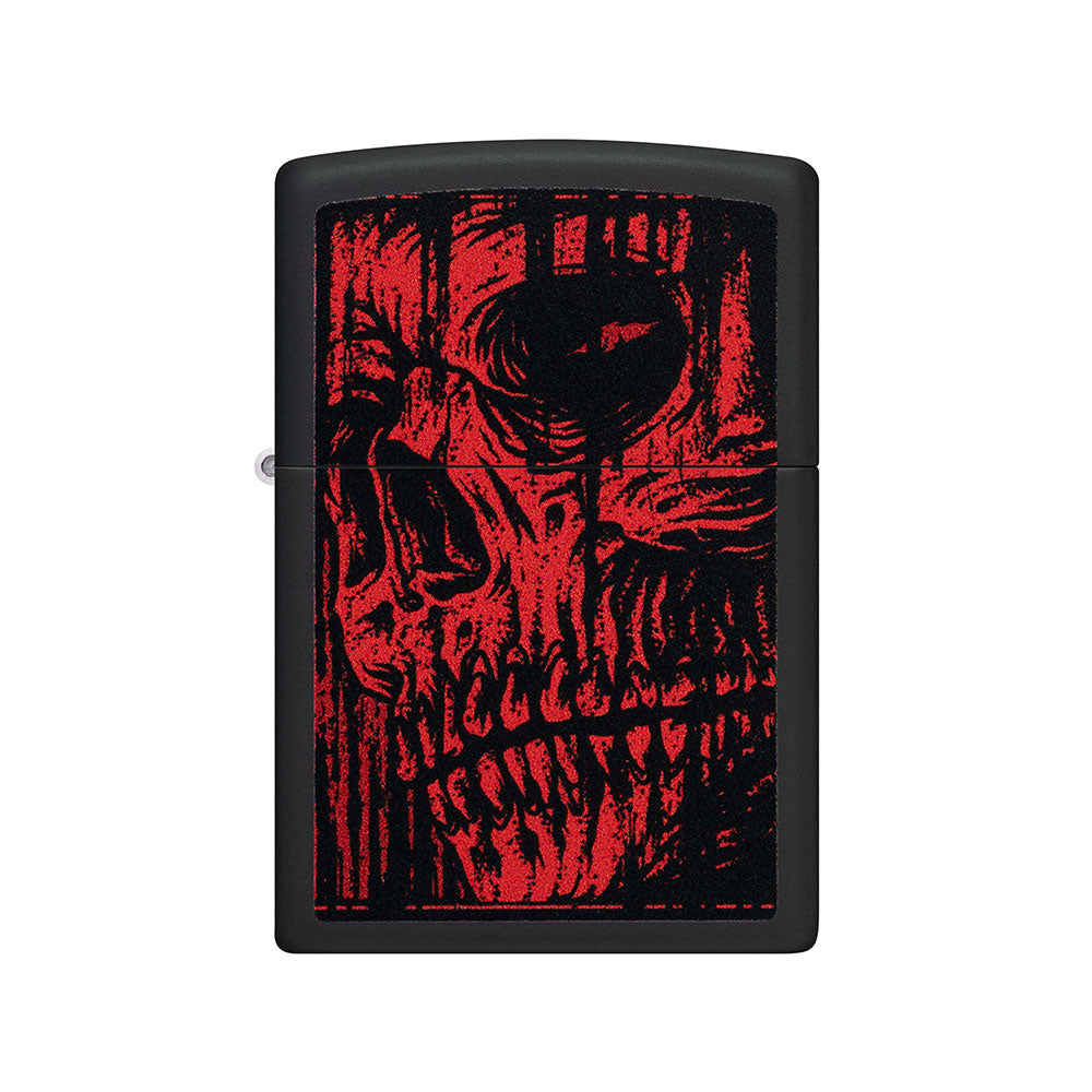 Zippo röd skalle design vindtät tändare