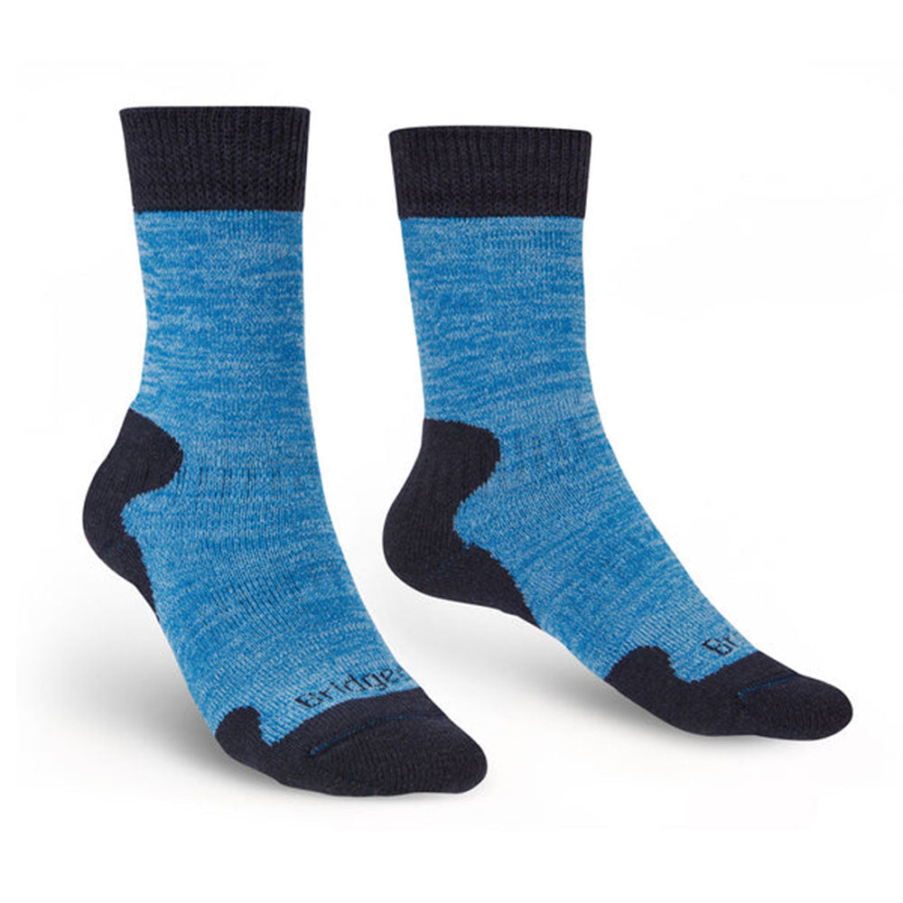 Kvinners tungvekt Merino Comfort Socks (Blue Marl)