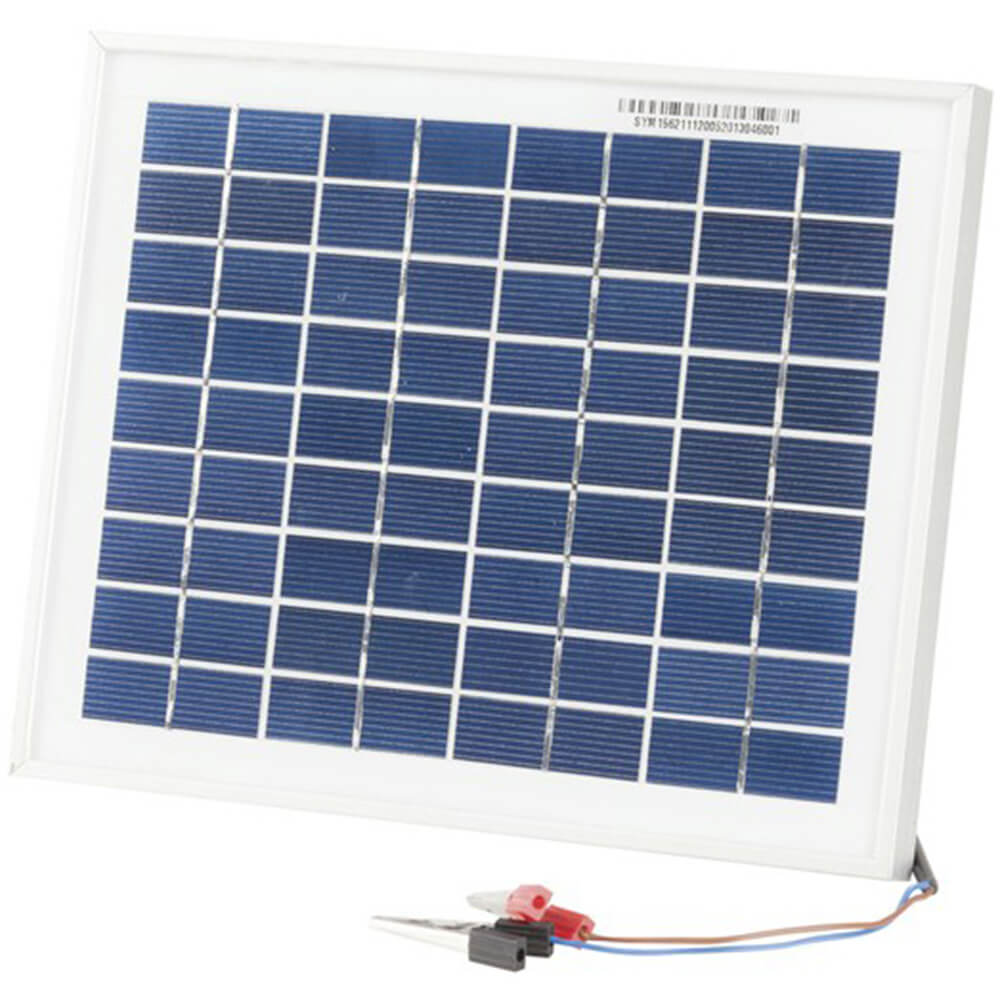 Panel solar monocristalino de 12V con clips/plomo