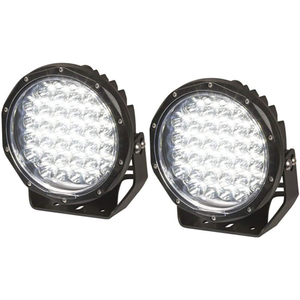 Powertech Solid LED kørelys IP68 Sort (par)