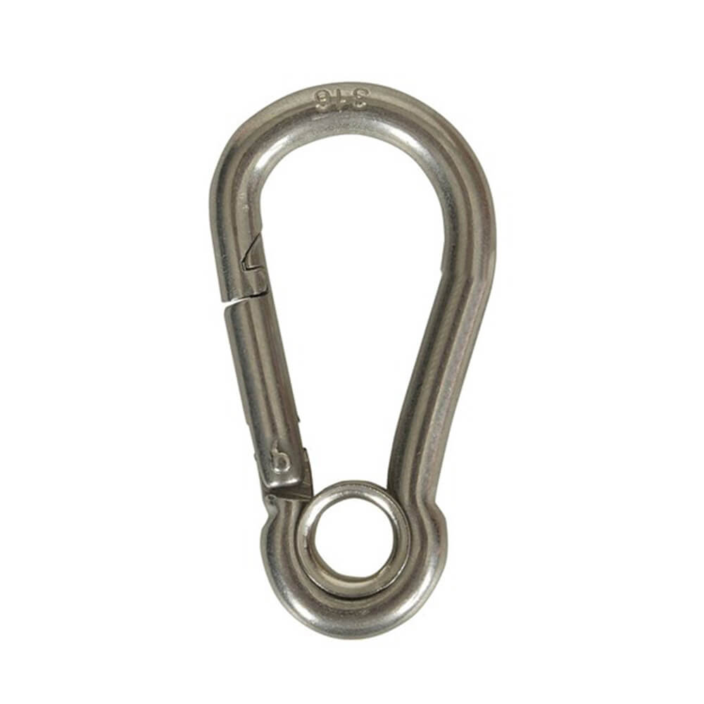 Hook snap de acero inoxidable de acero carabina