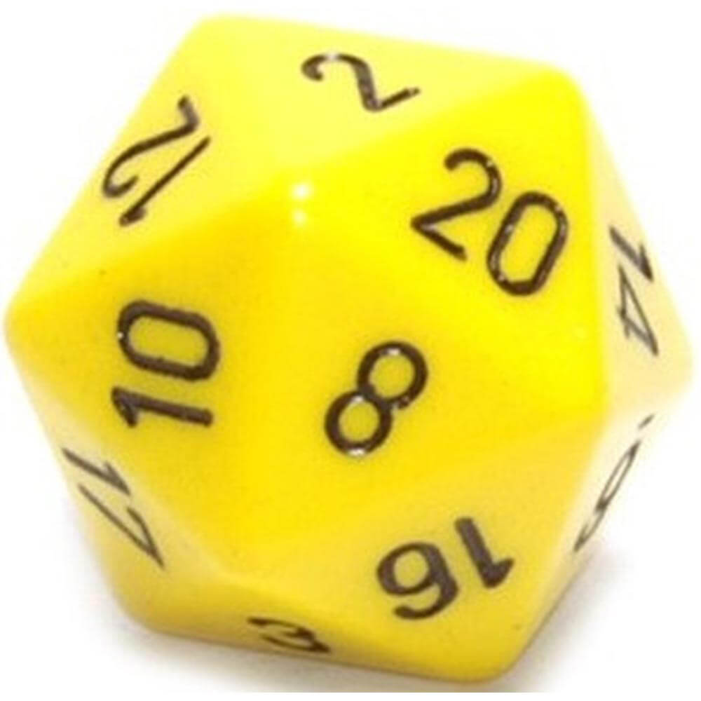 D20 dadi opachi (34 mm)