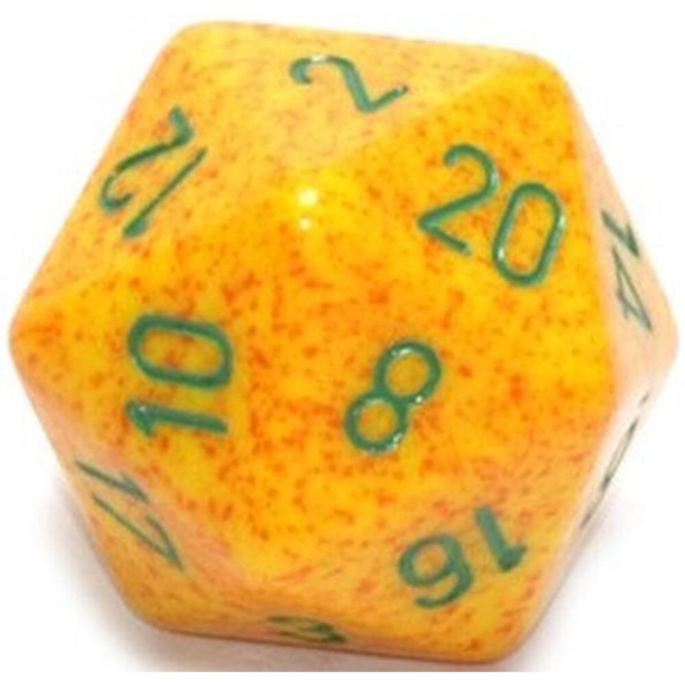 D20 terninger plettet (34 mm)