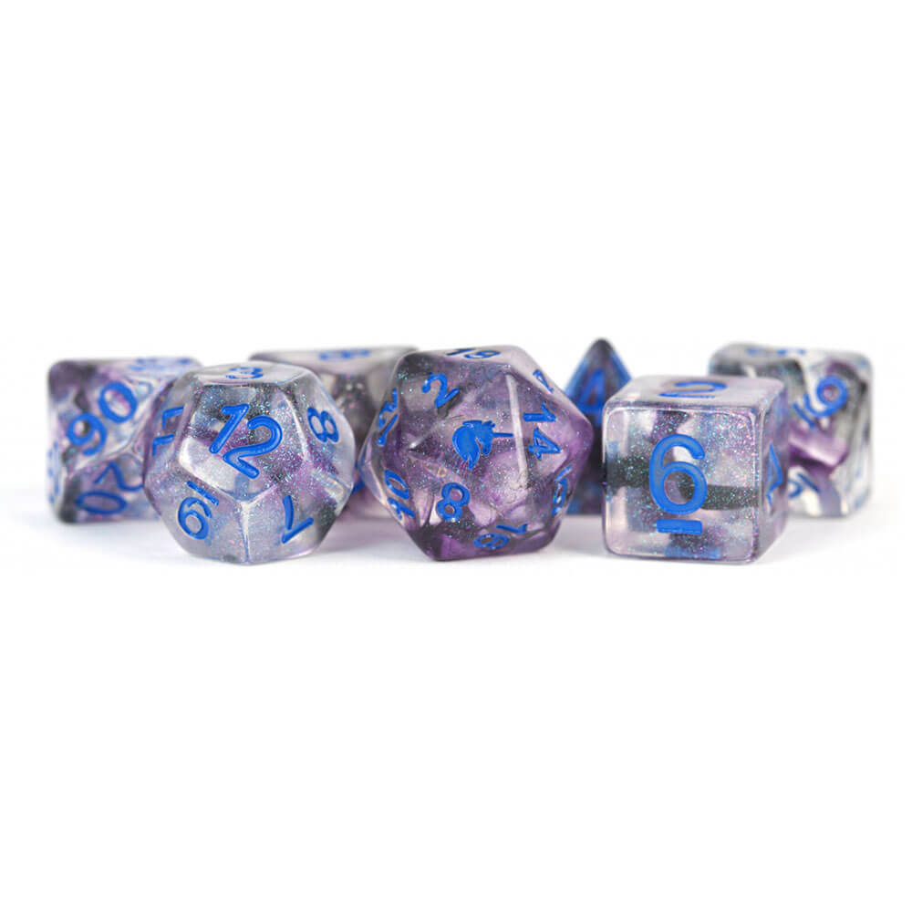 MDG Unicorn Resin Polyhedral Dice Set