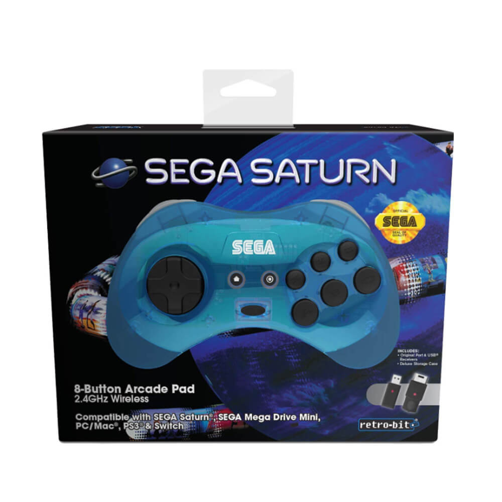 Retro Bit Sega Saturno 2.4g M2 Arcade Pad