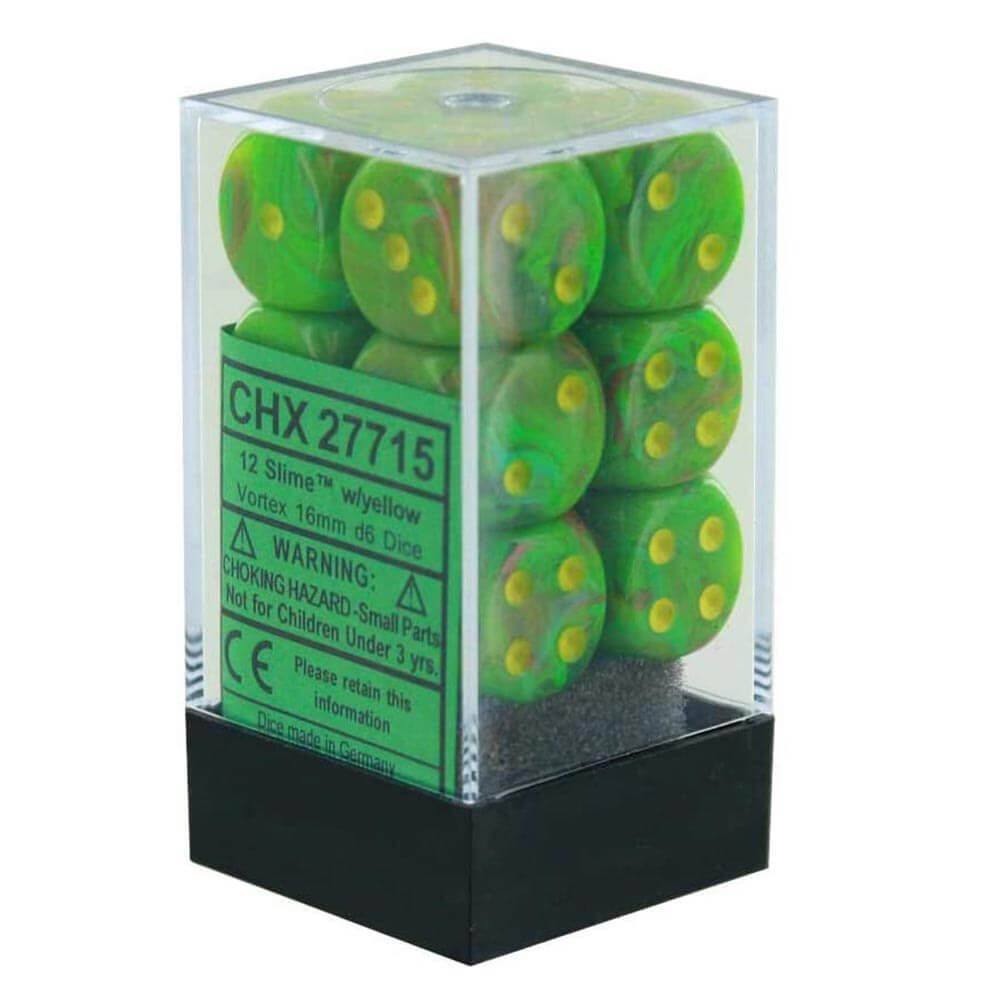 D6 DICE Vortex 16mm (12 dados)