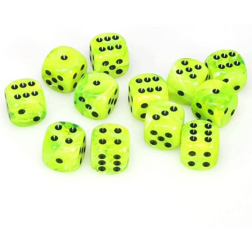 D6 DICE VORTEX 16mm (12 terninger)