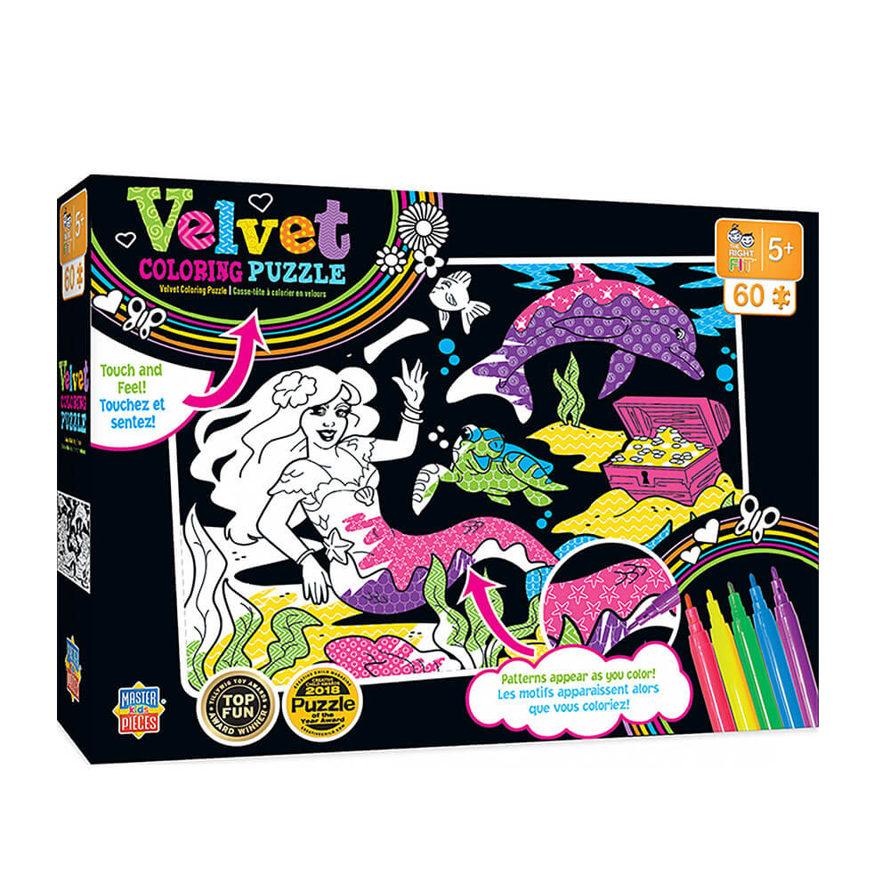 MP Kids Velvet Coloring Puzzle (60 stk)