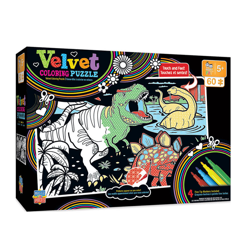 MP Kids Velvet Coloring Puzzle (60 stk)