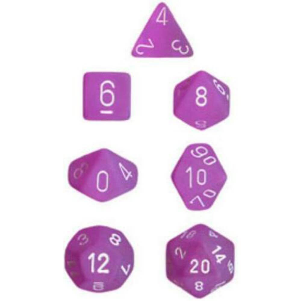 D7 DI Set Dice Grosted Poly (7 dés)