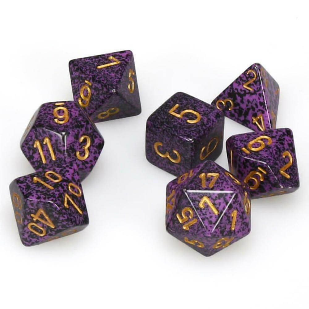 D7 DE SET Dice Poly Speckled (7 dadi)