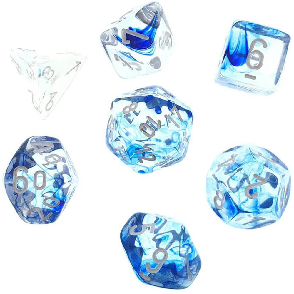 D7 Die Set Dice Nébuleux polyédrique (7 dés)