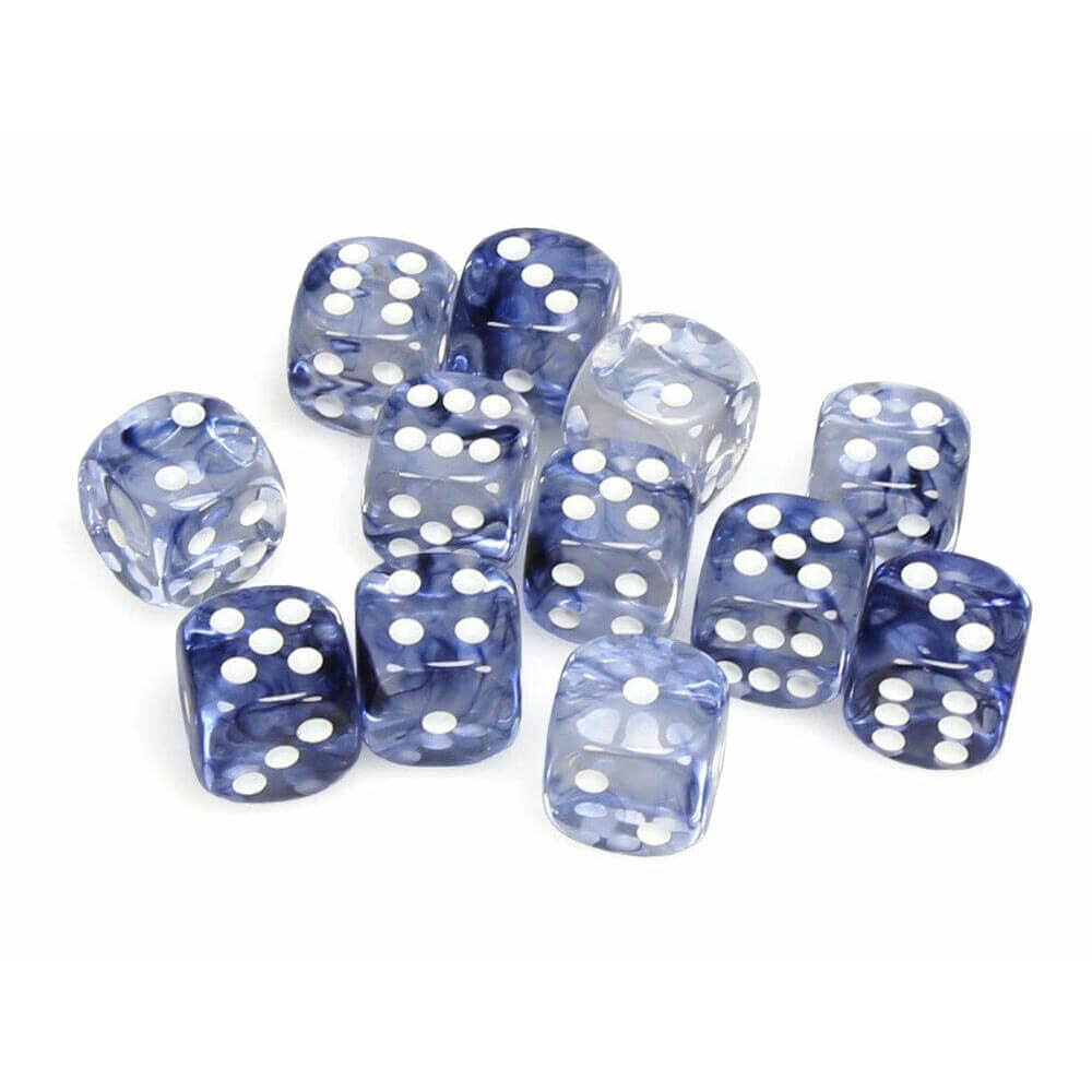 D6 DICE NEBULA 16MM (12 DICE)