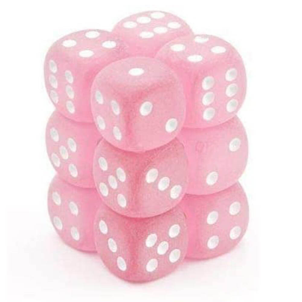 D6 Dice Grosted 16 mm (12 dés)