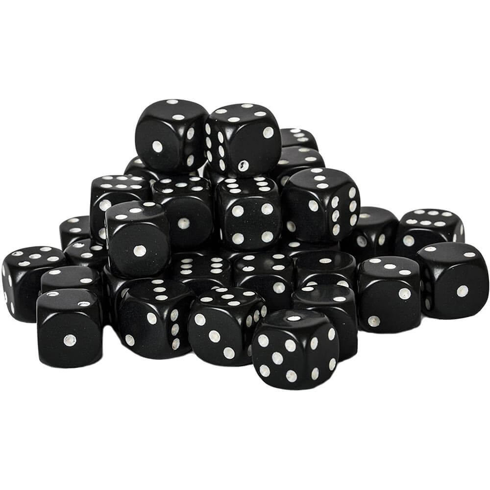 D6 DICE OPAQUE 12mm (36 dados)