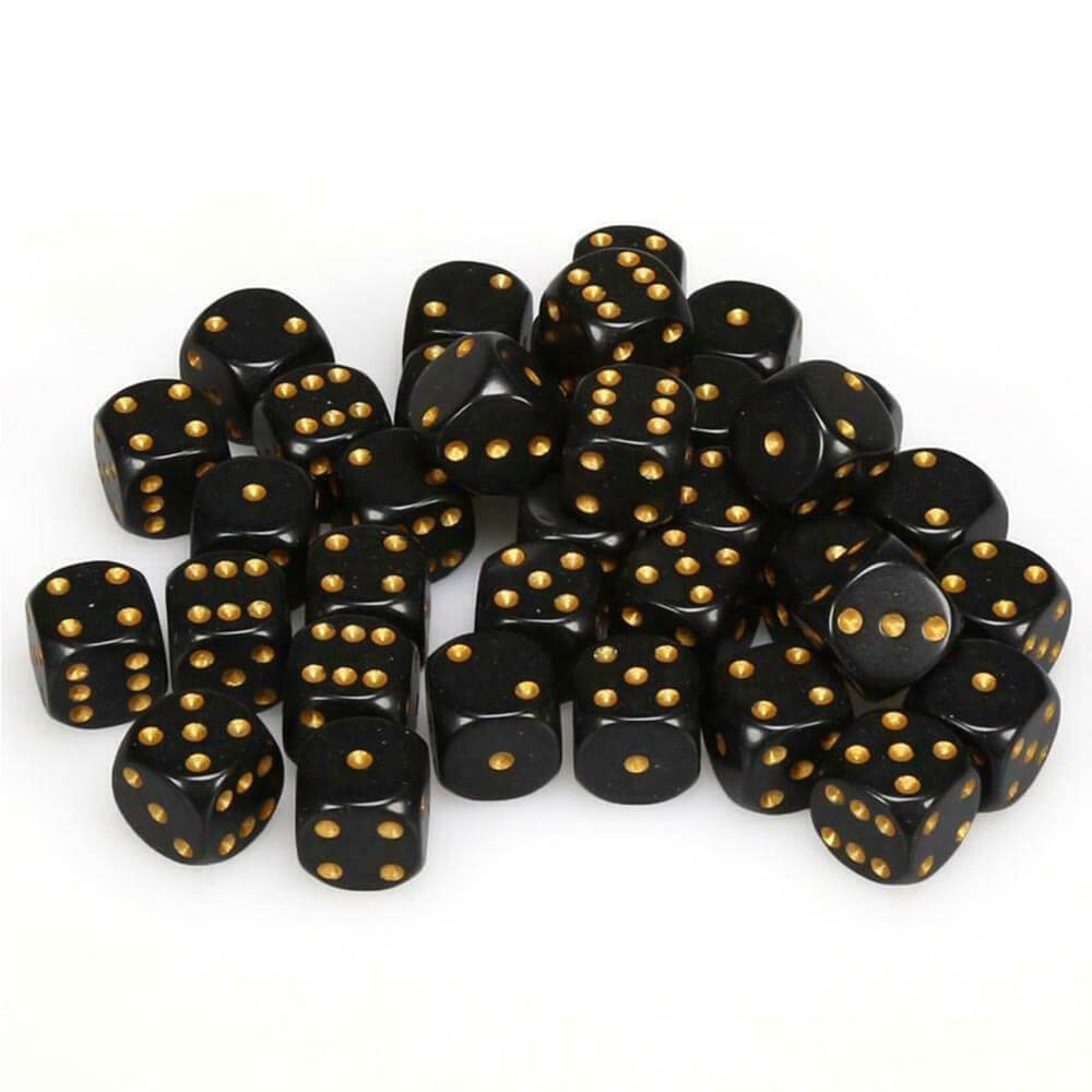 D6 DICE OPAQUE 12mm (36 dados)