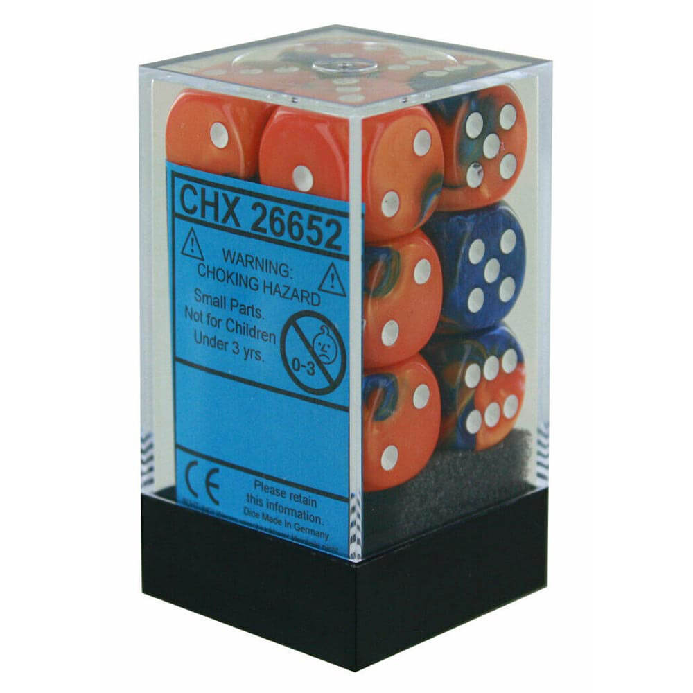 D6 Dice Gemini 16mm (12 dados)