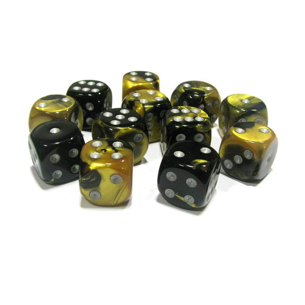 D6 Dice Gemini 16mm (12 dados)