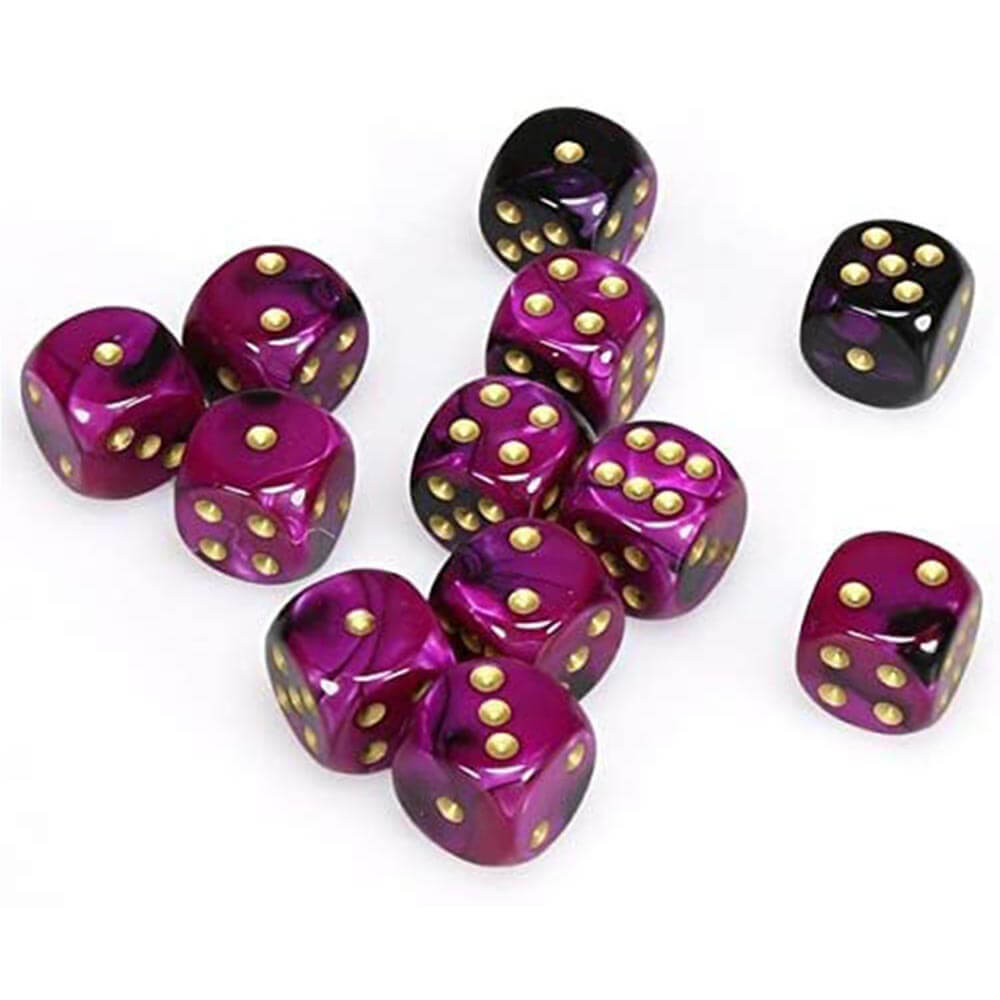 D6 DICE GEMINI 16mm (12 terninger)