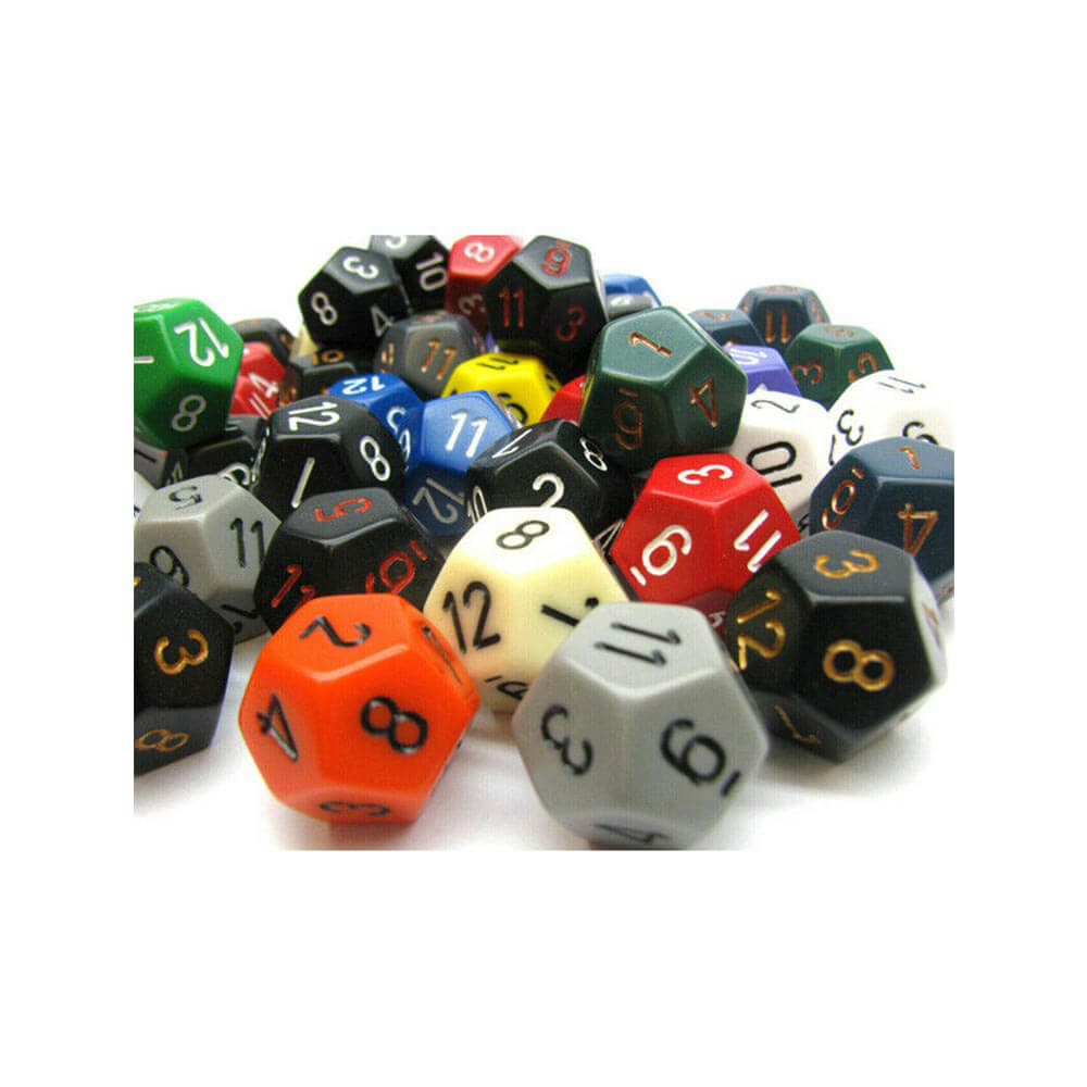 DICE D12 Poliedral solto variado (50 dados)