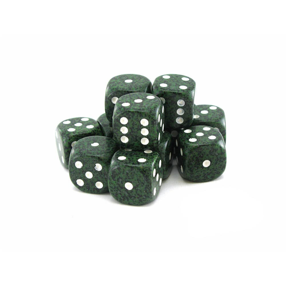 D6 Dice Speckled 16mm (12 Dice)