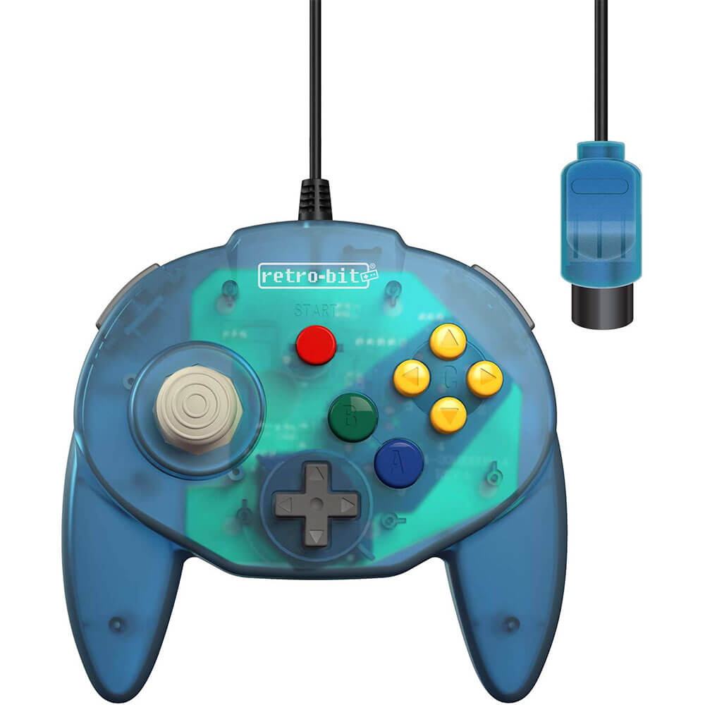 Tributo retro-bit64 N64 Controlador com fio