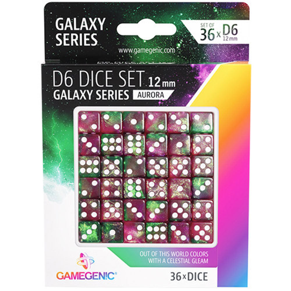 GameGenic Galaxy Series D6 DICE Conjunto de 12 mm (36pcs)