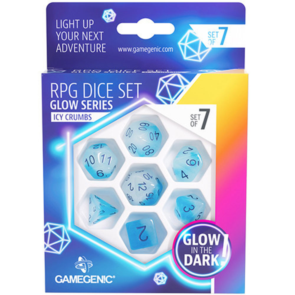 GameGenic Glow Series RPG Dice Set 7pcs Set