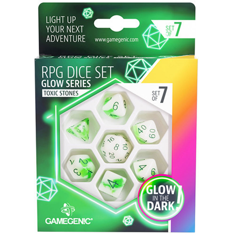 Gamegenic Glow Series RPG DICE SET 7st