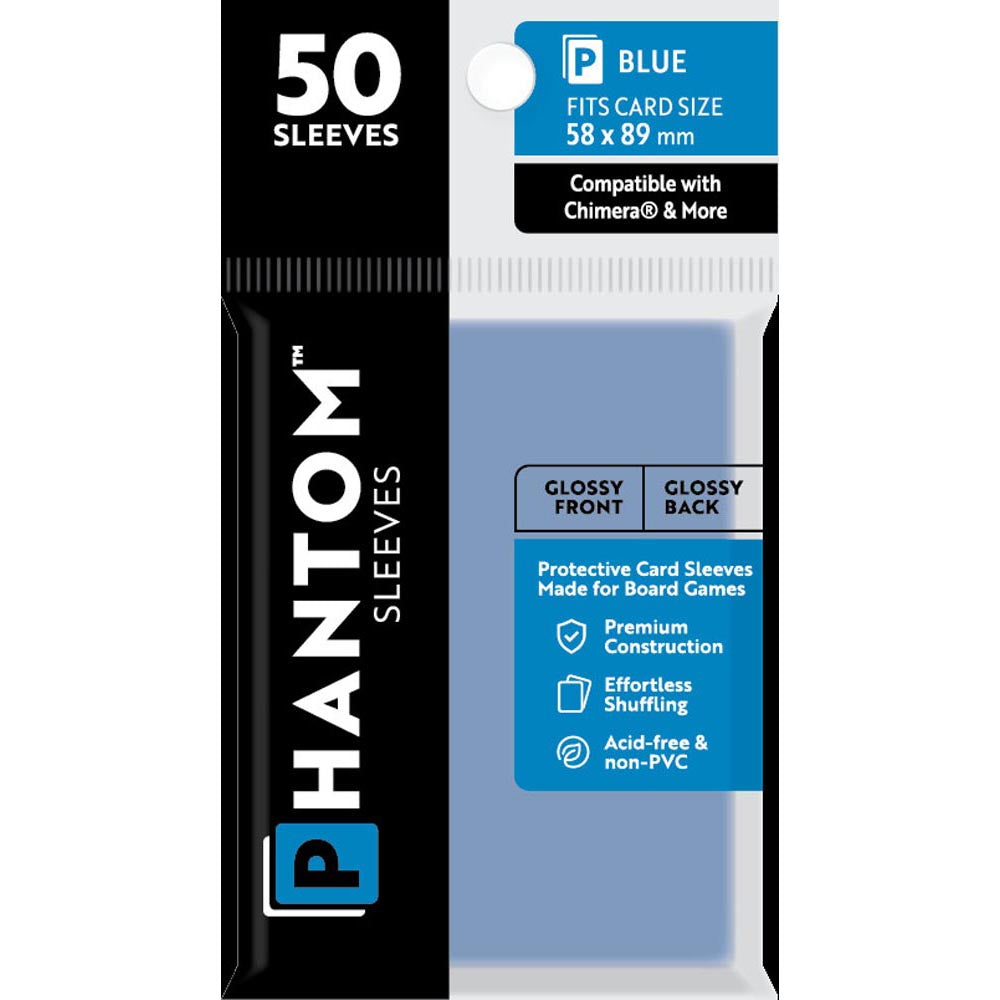 Blaue Phantomärmel 50pcs (58x89 mm)