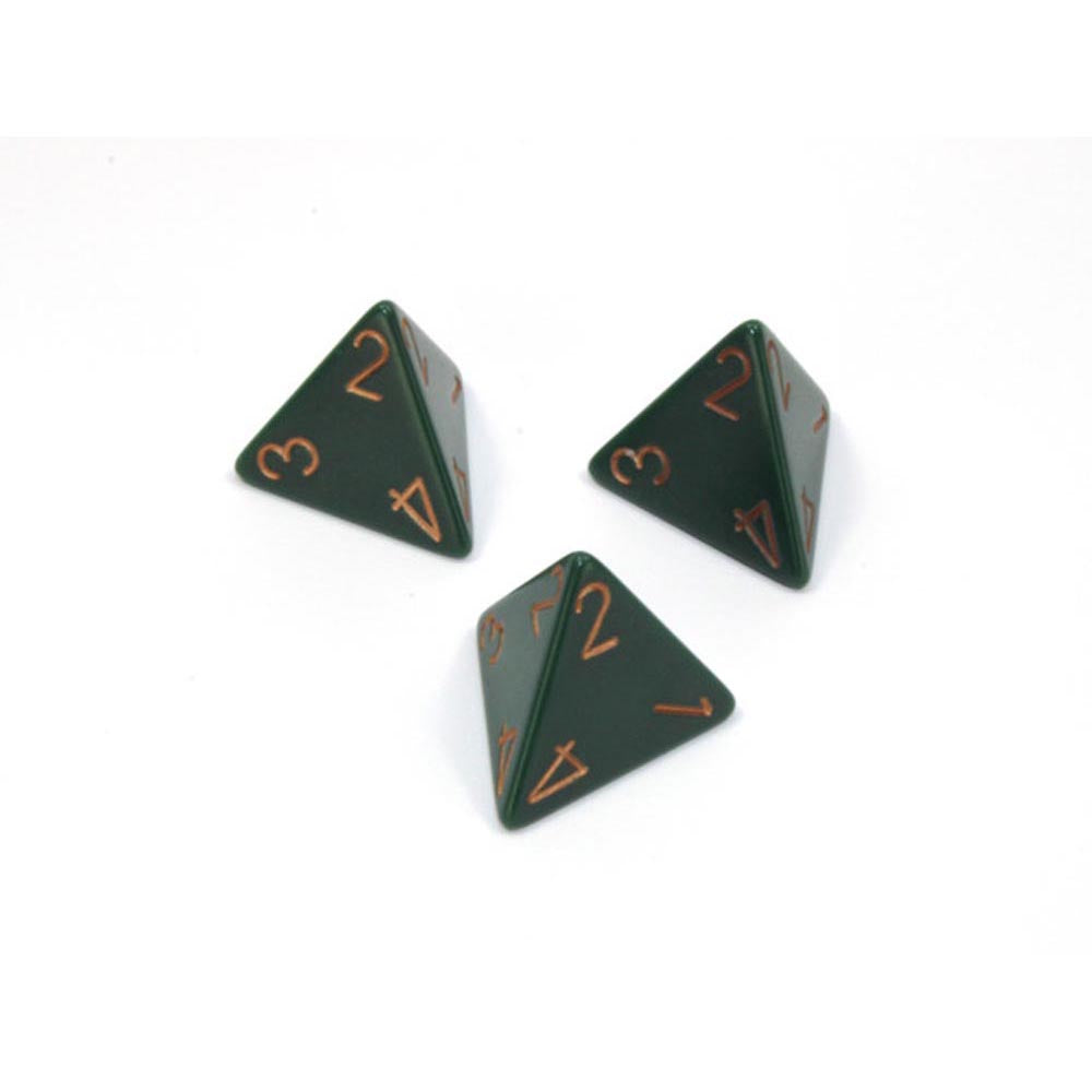 Dados poliédricos opacos d4 chessex