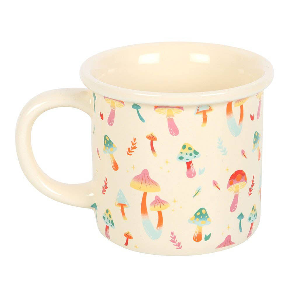 Funky Fungi Print Ceramic Mug