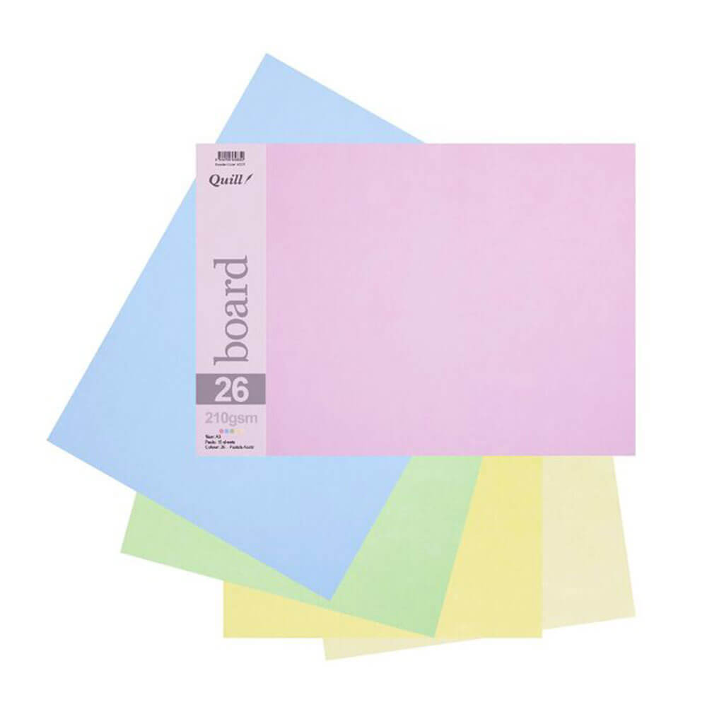 Quill Board A3 Assorted 15pk