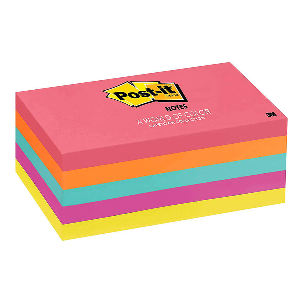 Post-It Notes 73x123mm diverse (5pk)