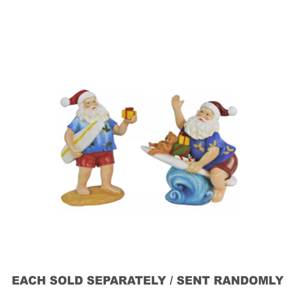 Juleharpiks Surfing Santa Decoration (2pk)