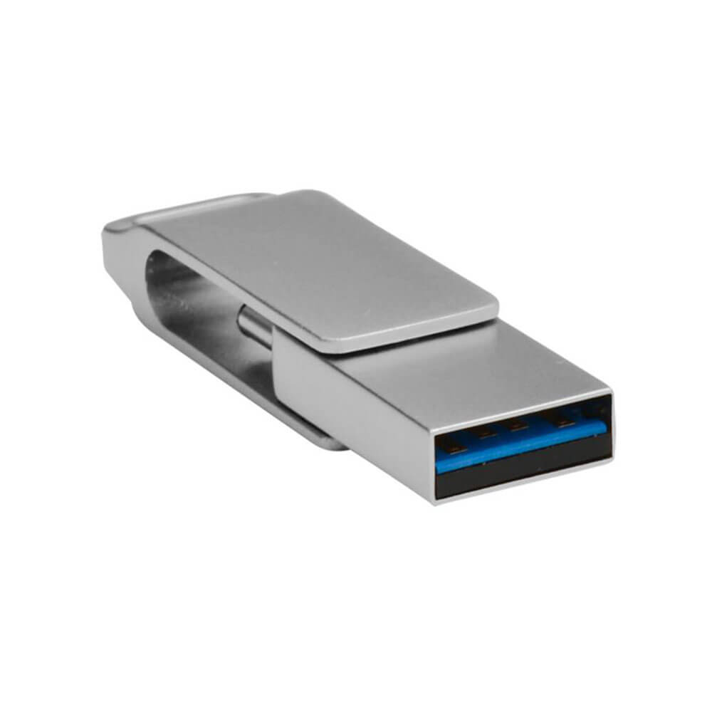 Shintaro USB-C e USB-A Pocket Disk Drive (prata)