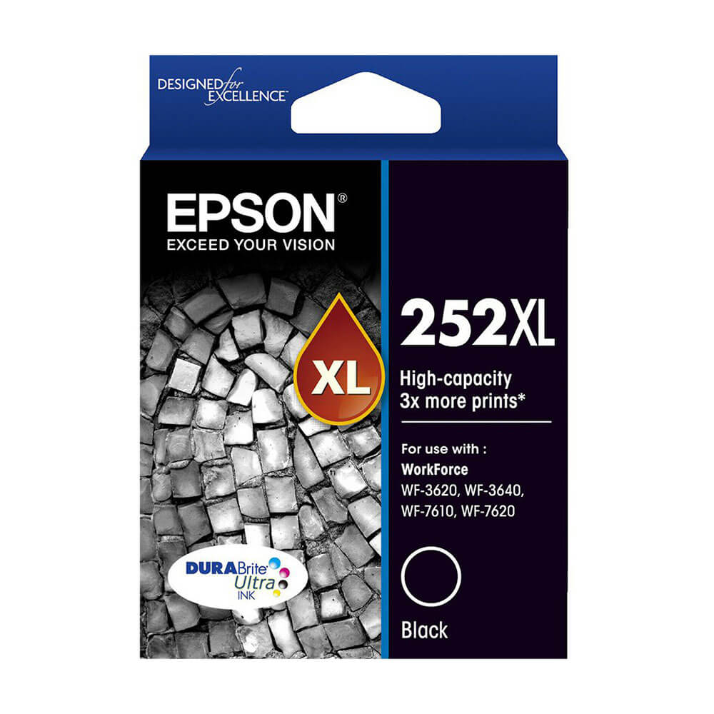 Epson højkapacitet inkjetpatron 252xl