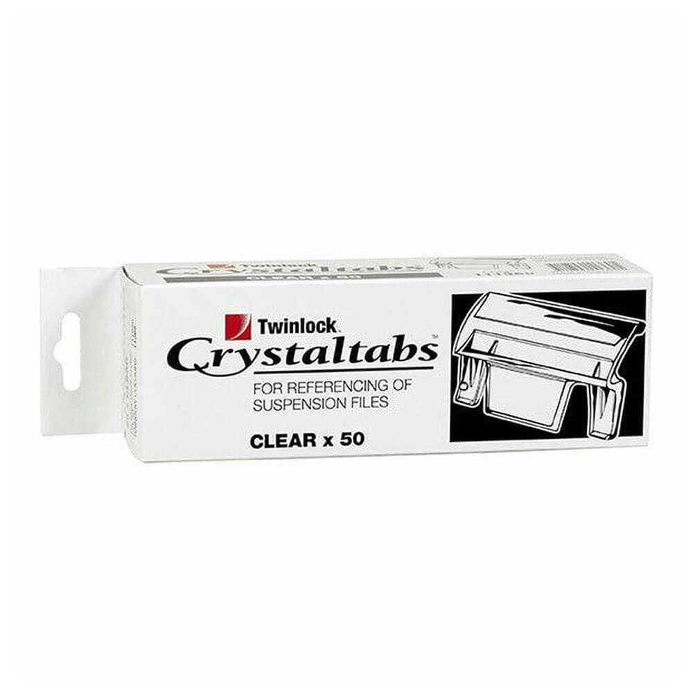 CrystalFile Index -faner Clear 50Pk