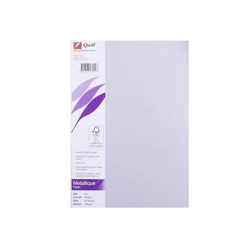 Quill A4 Metallique Paper (25pk)