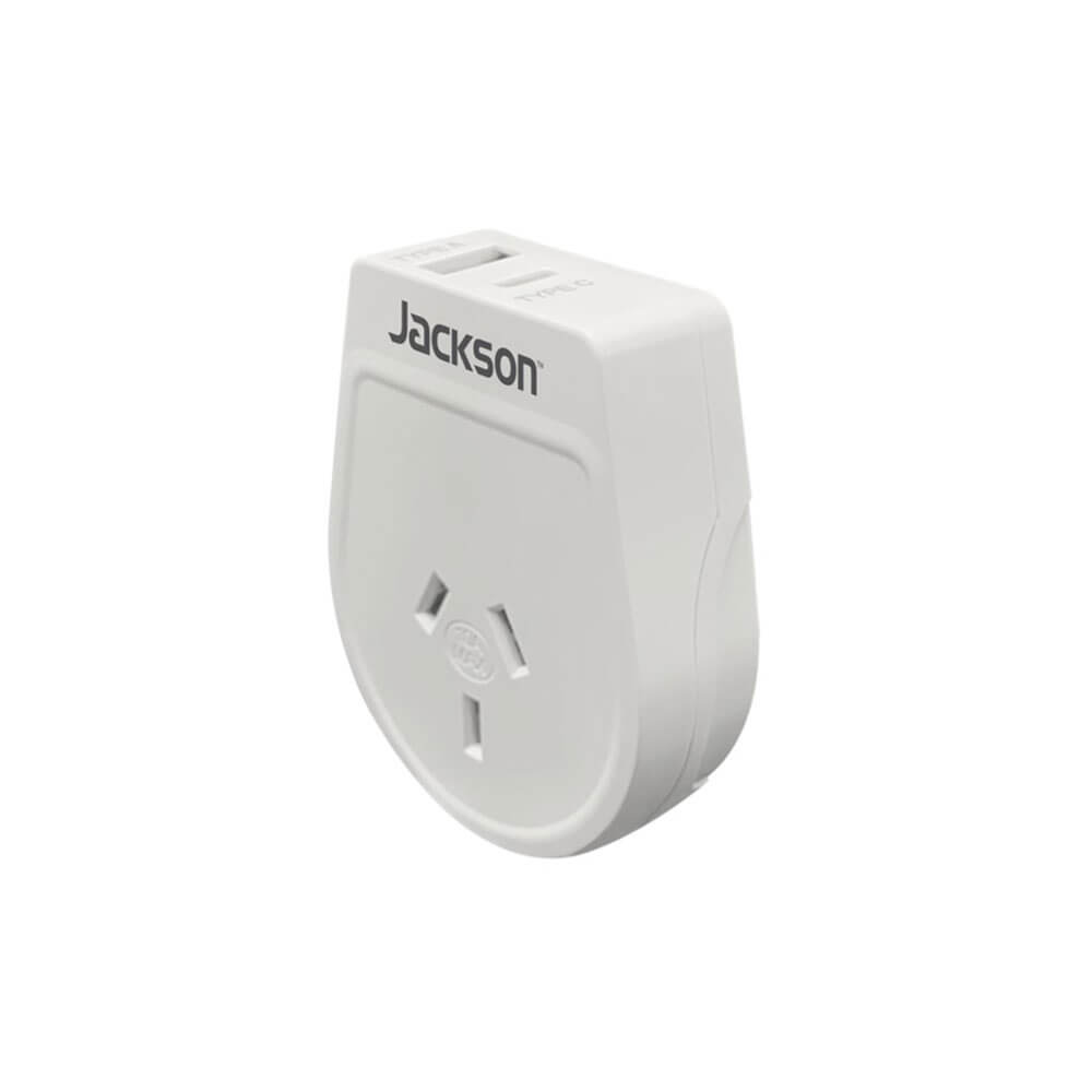 Jackson Industries Outbound USB-A&C Viaje Adaptador