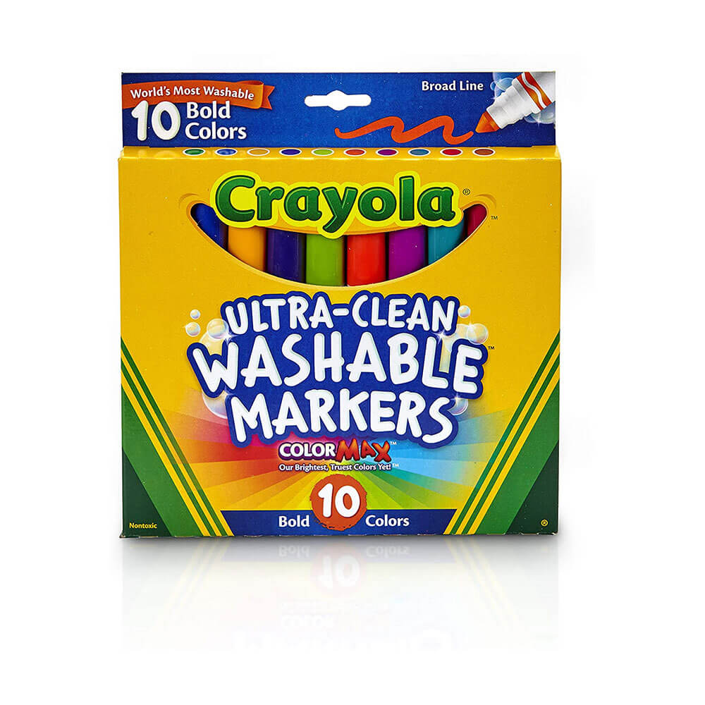 Marcatore di larghezza lavabile crayola 10pk