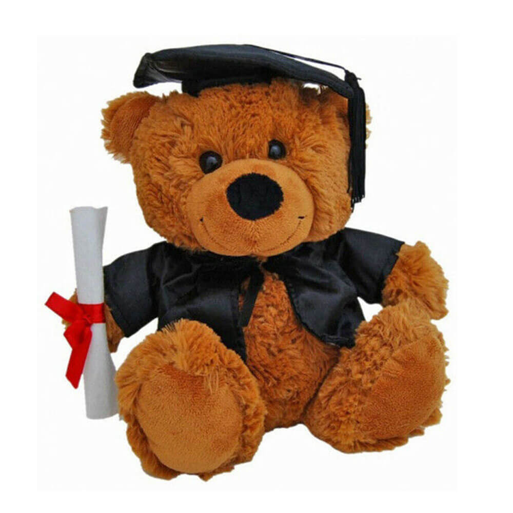 Elka Bear Jelly Graduation Miękka zabawka (brązowa)